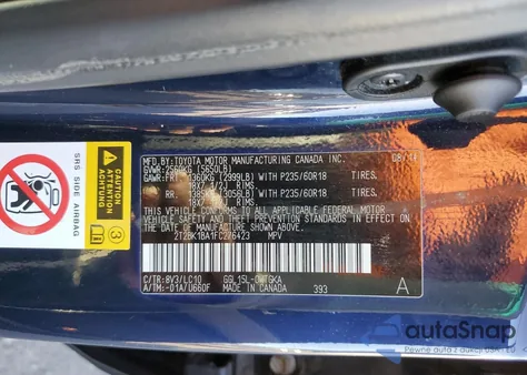 2015 Lexus Rx 350 Base from USA, damaged, VIN 2T2BK1BA1FC276423